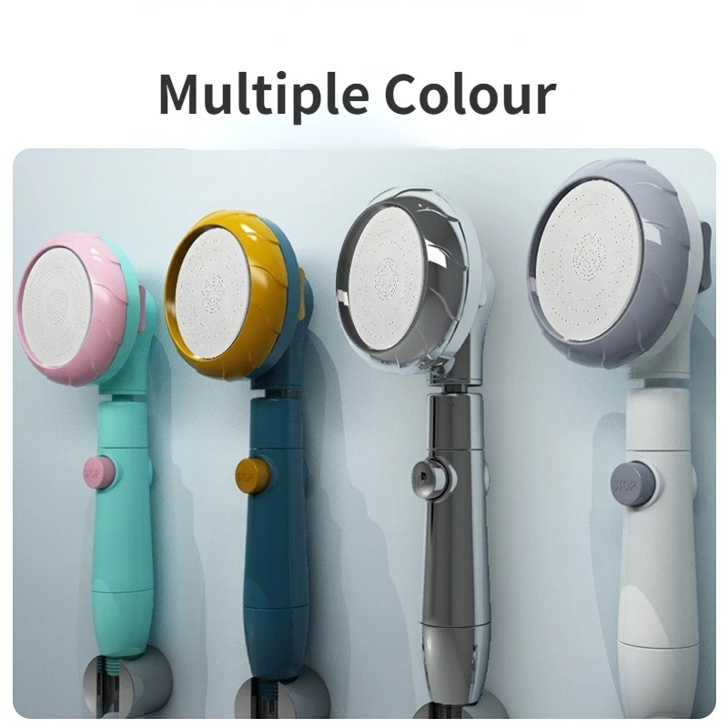 

3 Modes Bath Shower Adjustable Jetting Shower Head Strong High Pressure Saving Water Bathroom Anion Filter Shower SPA Nozzle