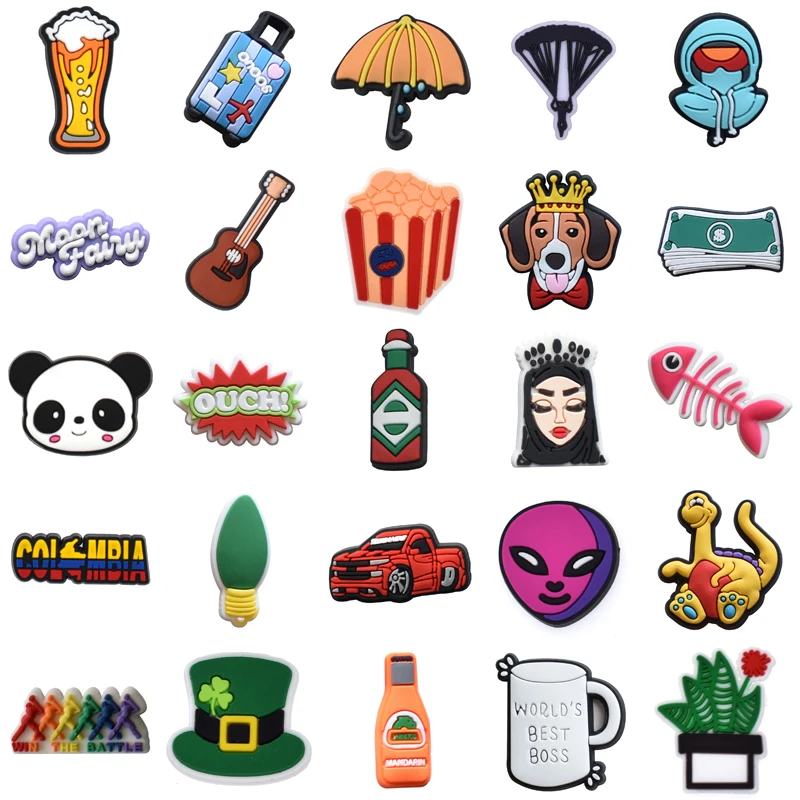

Shoe Charms Men Packs Gifts Decorations for Crocs Para Pins Boy Wholesale Bulk Shoes Accessories Set Jeans Girl Kids Women Charm