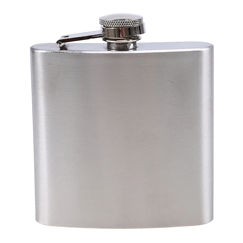 6 Oz Drinking Flasks Stainless Steel Hip Flask Portable Whiskey Storage Wine Bottle Funnel Travel Camping Bar Supplies Gift