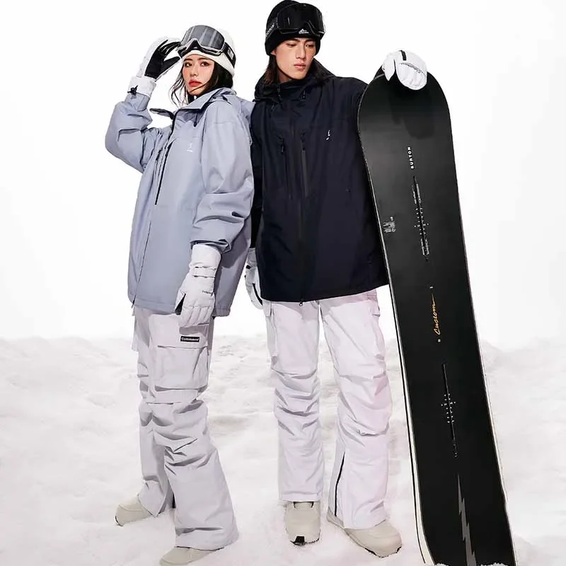 Зимний комплект спортивный горный комбинезон уличный Теплый Женский костюм для