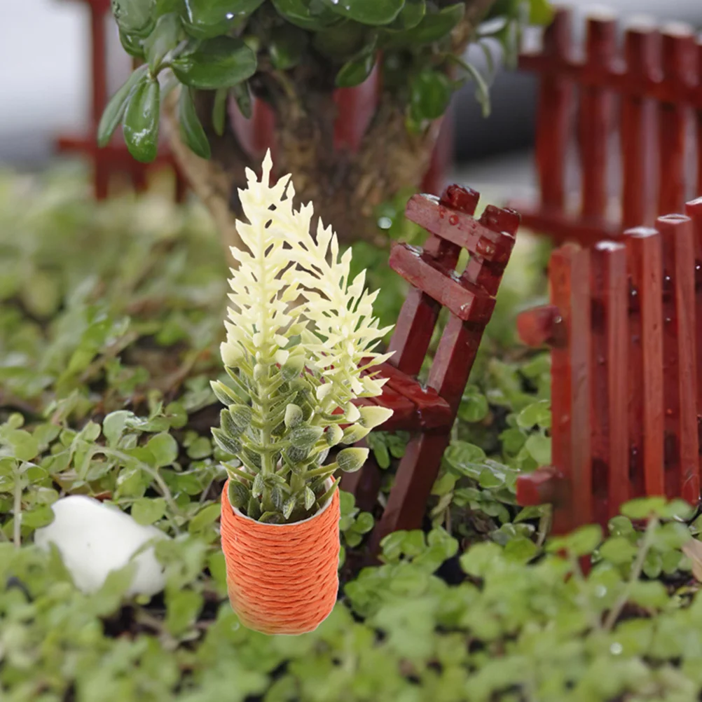

Миниатюрный бонсай в горшке, аксессуары для дома, для кукол, миниатюрная модель домика, миниатюрное украшение с кленовым микро ландшафтом, 2 шт.