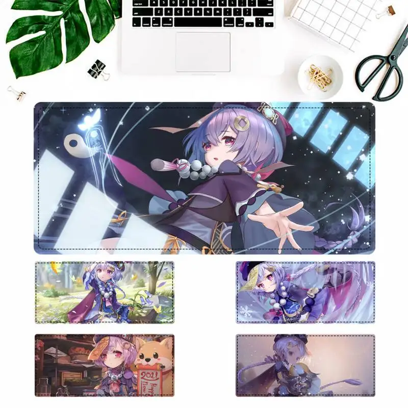 

Cheap Genshin Impact Qiqi Mouse Pad Gamer Keyboard Maus Pad Desk Mouse Mat Game Accessories For Overwatch