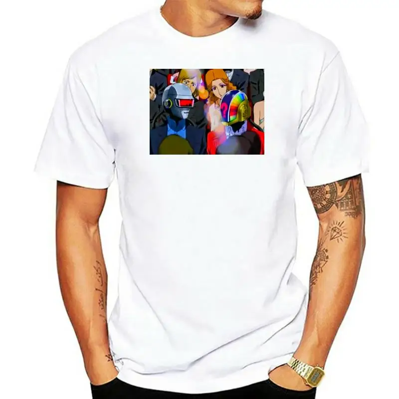 

Cool Daft Punk Intersella 5555 T Shirt 2019 New Pure Cotton Short Sleeves Hip Hop Fashion Mens T-shirt
