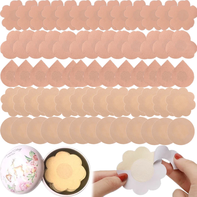 2-20pcs Women Nipple Pasties Piece Breast Petals Invisible Bra Cloth Nipple Cover Teat Hide Padding Chest Sticker Patch Covers