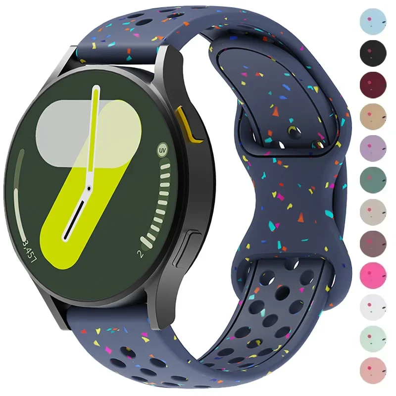 Фото Силиконовый ремешок 18 20 22 мм для Samsung Galaxy Watch7 6 5 4 44 40 мм 6Classic 43/47 мм GearS3 Браслет для Huawei 3 4Pro GT3/2e Band №1