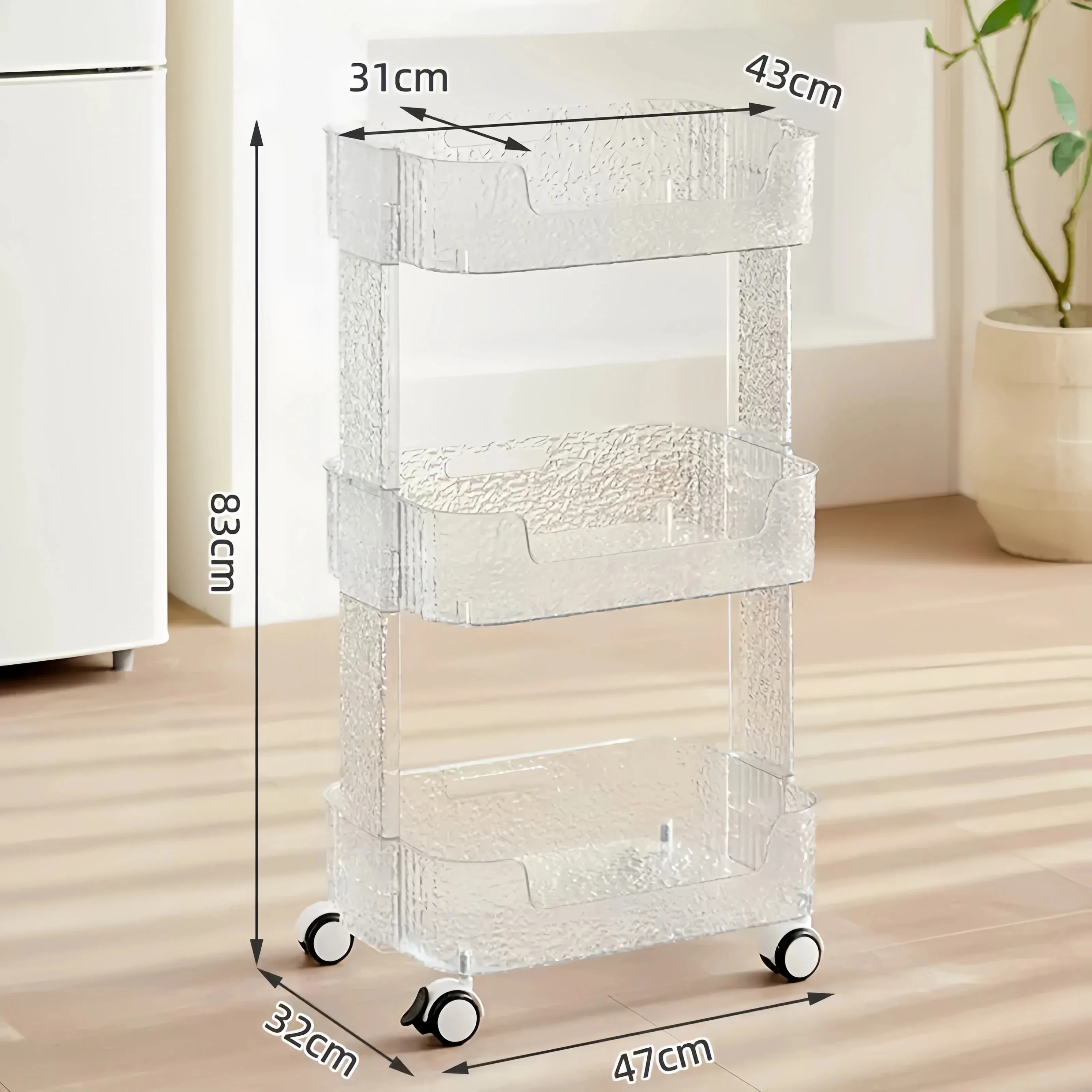 Аксессуары для хранения мебели колесики Золотая Эстетическая тележка