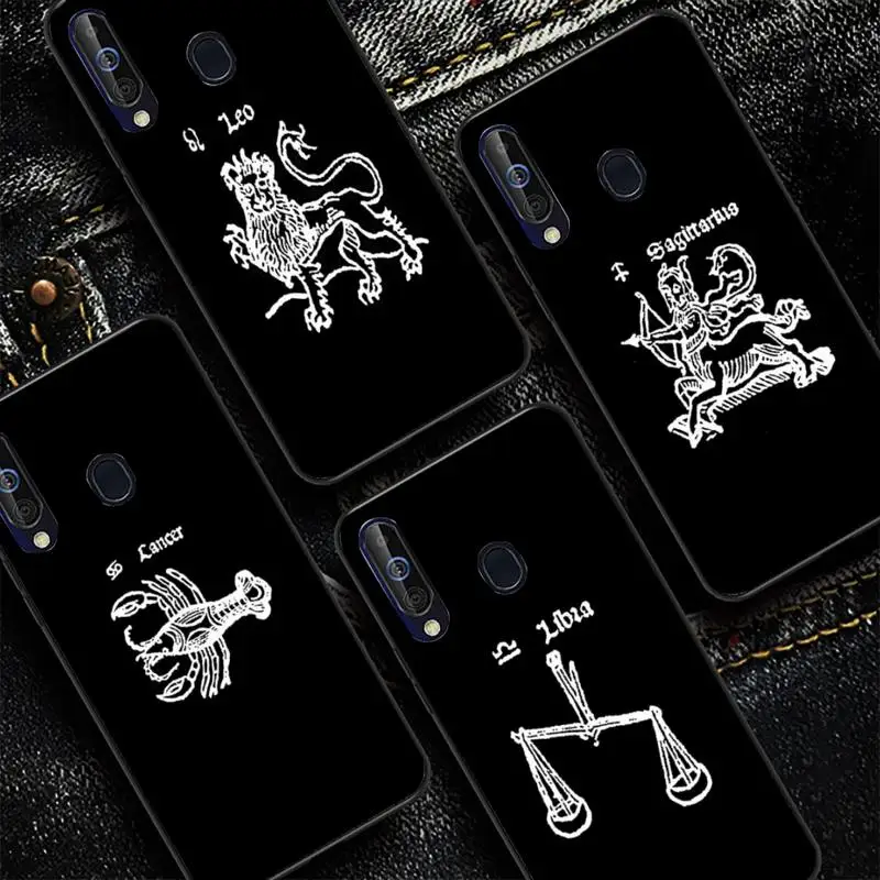 

YNDFCNB Twelve Constellations Phone Case for Samsung A51 01 50 71 21S 70 31 40 30 10 20 S E 11 91 A7 A8 2018