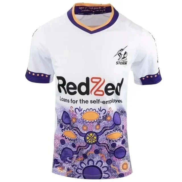 Фото Джерси для регби Melbourne Storm Home 2024/25 1998/2023/24 MELBOURNE STORM MENS COMMEMORATIVE ANZAC TRAINING JERSEY размер S---5XL №4