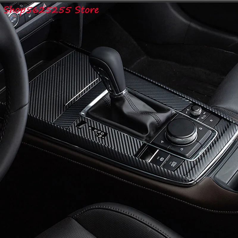 Car Sticker for Mazda CX30 CX-30 2020 2021 2022 Gear Shift Frame Panel Membrane Decoration Cover Interior Modification
