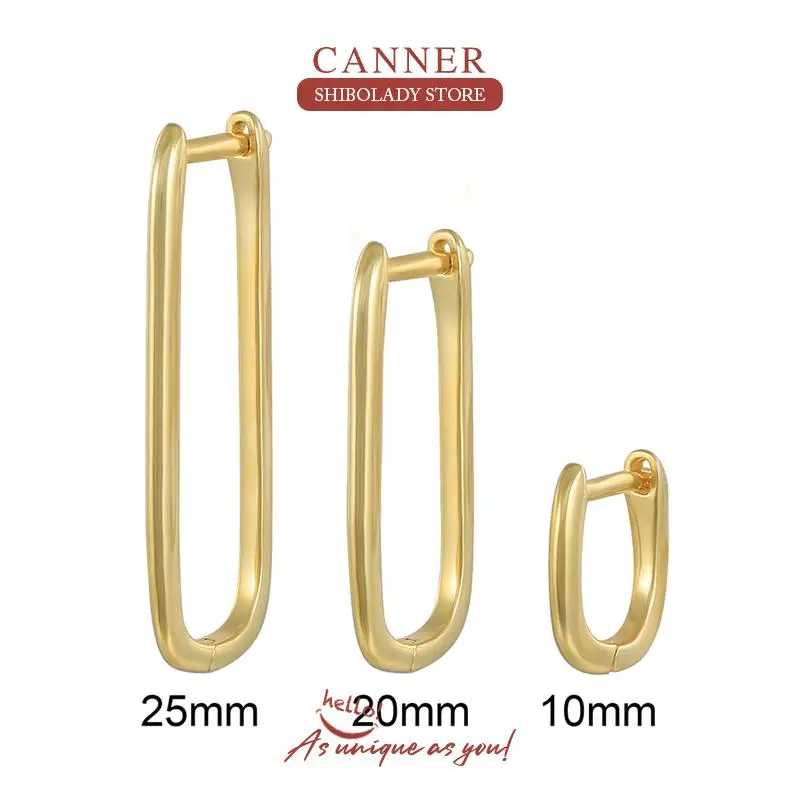 

CANNER 3Pcs/Set 925 Sterling Silver Earrings For Women U-Shape Earrings Dangle Ear Piercing Pendientes Mom Gift 2021 Trend
