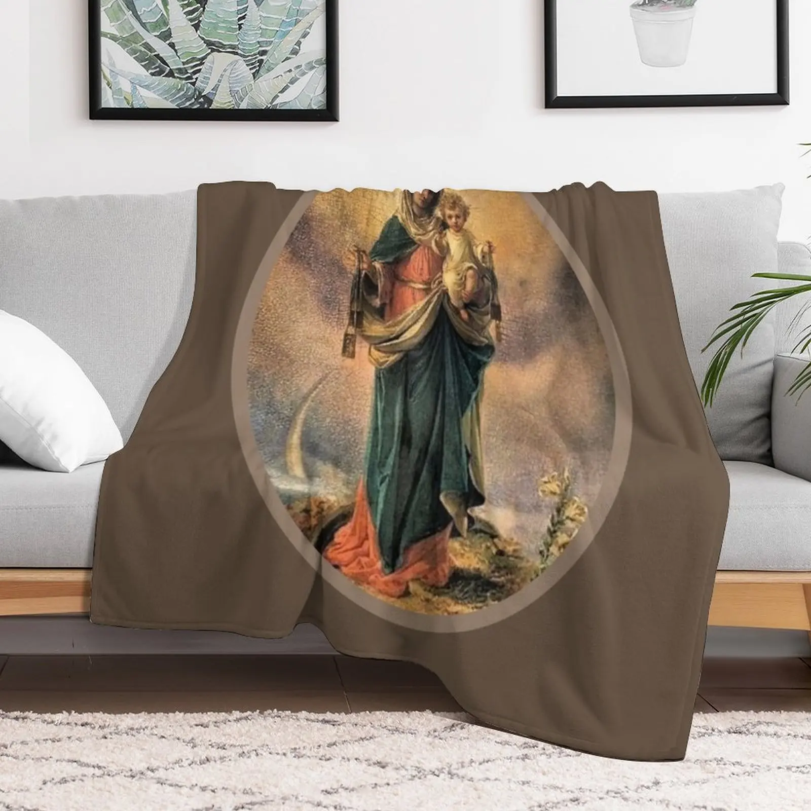 Коричневое лопастное одеяло Богома горы Carmel термоодеяло для волос пикника