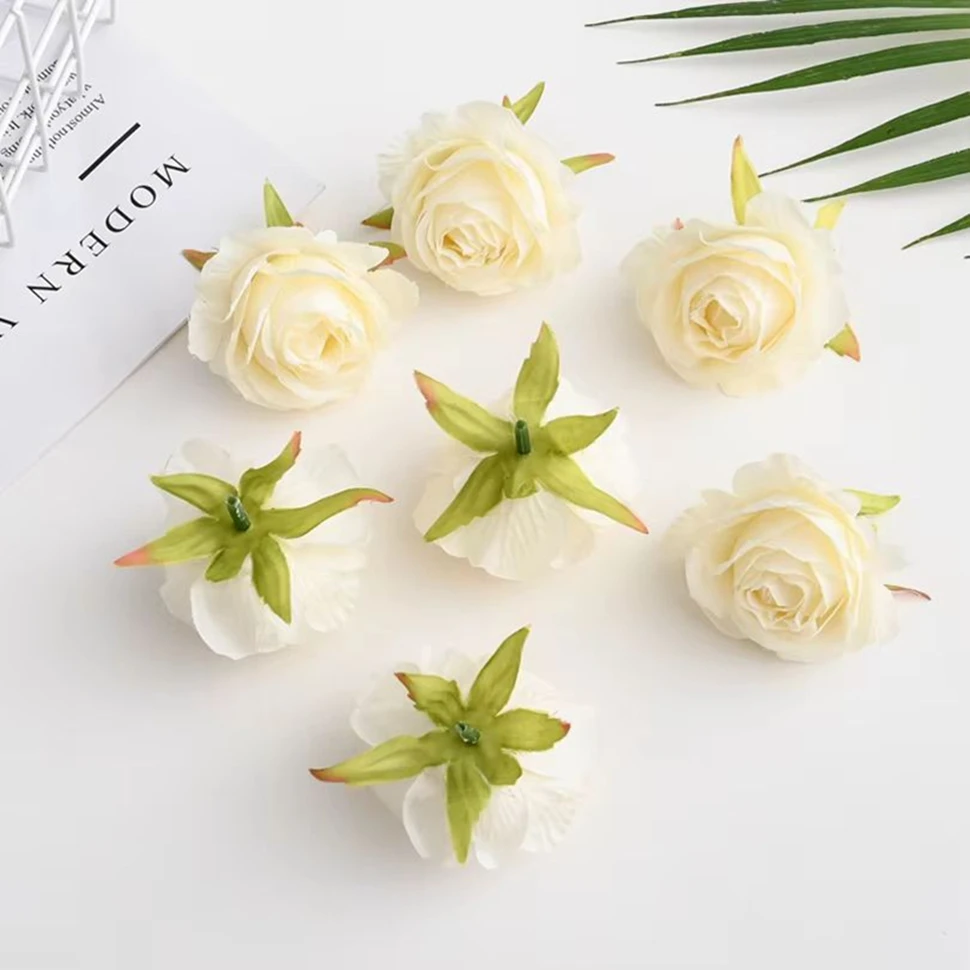 Многоцветные искусственные цветы для дома свадебный декор подарочная коробка