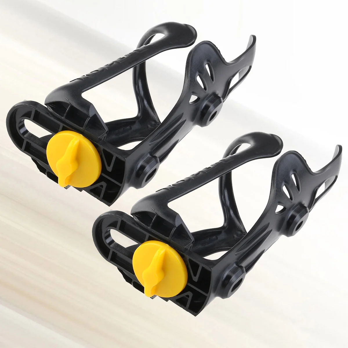

2 Pcs Bicycle Bottle Cage Plastic Water Telescopic Adjustable Cup Holder Metal Bottles Cages Carafe