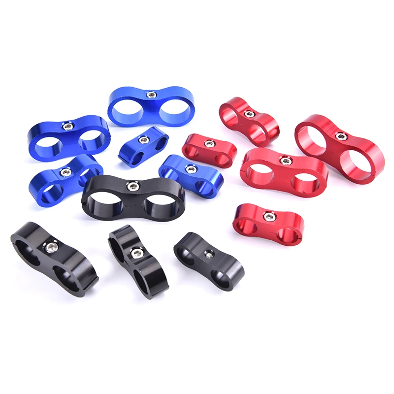 

Universal AN4 AN6 AN8 AN10 AN12 Oil Fuel Water Hose Tube Seprator Divider Clamp Aluminum Line Separator Rubber Hose Line Clamp
