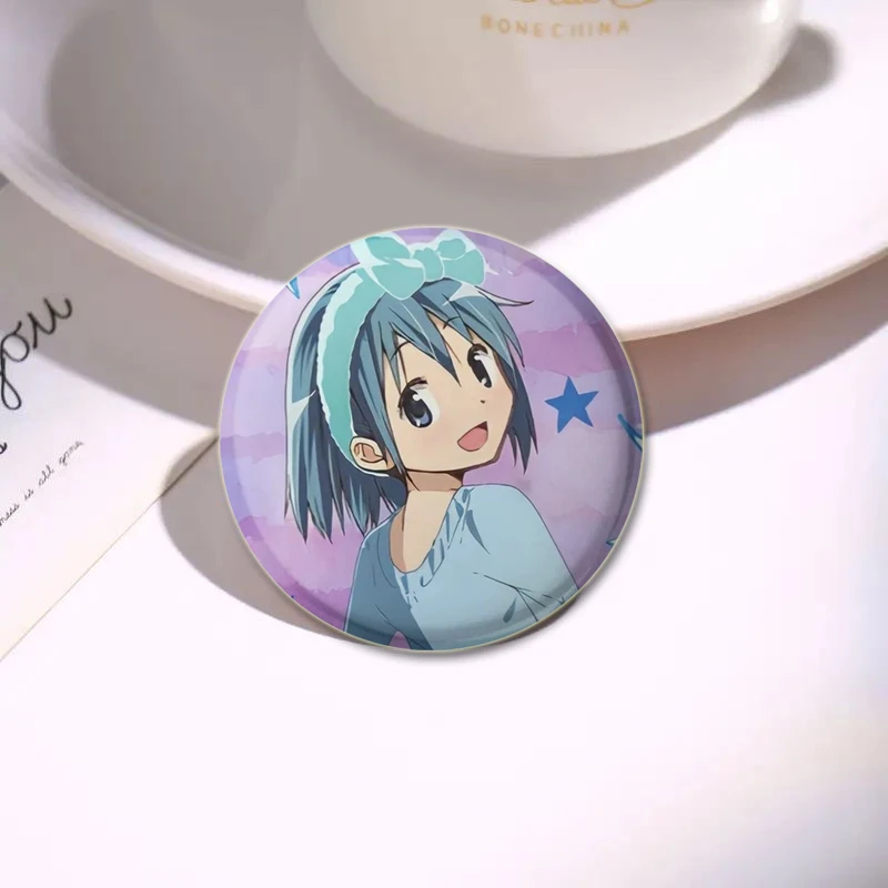 58 мм Новая японская аниме Puella Magi Madoka Magica кнопка булавка Miki Sayaka Kawaii брошь с героями