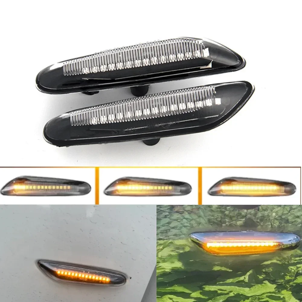 Светодиодный динамический боковой габаритный фонарь для BMW 1 3 5 серии E46 E60 E61 E81 E82