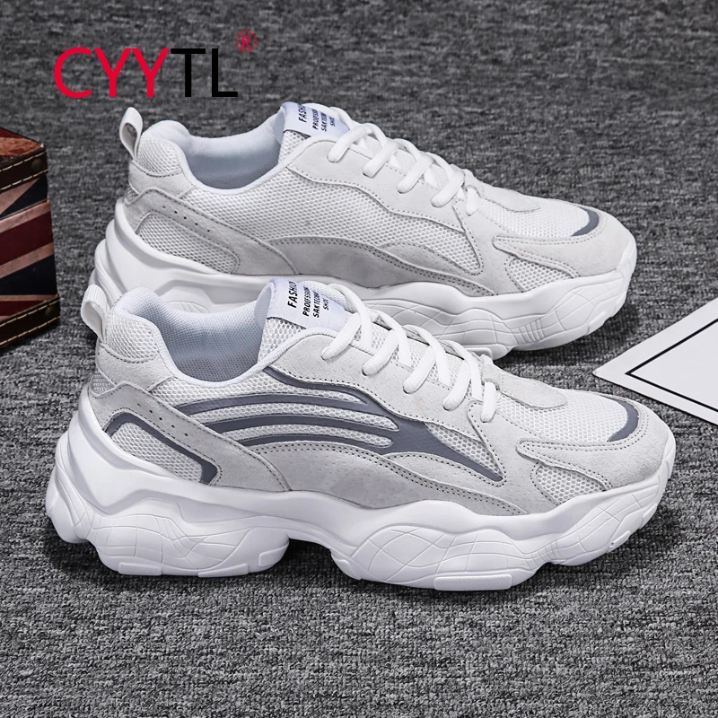 

CYYTL Men's Fashion Walking Sneakers Comfort Running Shoes Breathable Increase Boy Sports Thick Sole Casual Training Tennis