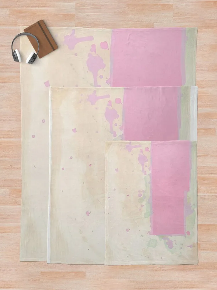 Одеяло John Hoyland - оранжево-розово-зеленое 1971 большое одеяло с рождественскими