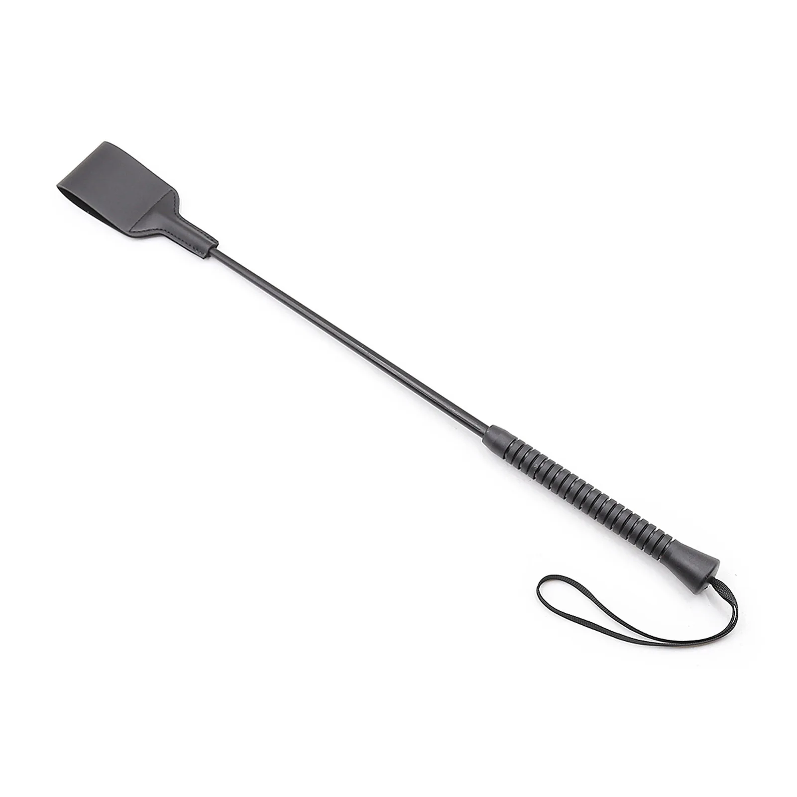 

Faux Leather Riding Crop Portable Sports Anti Slip Handle Training Tool Racing Outdoor With Double Slapper Role Play Equestrian
