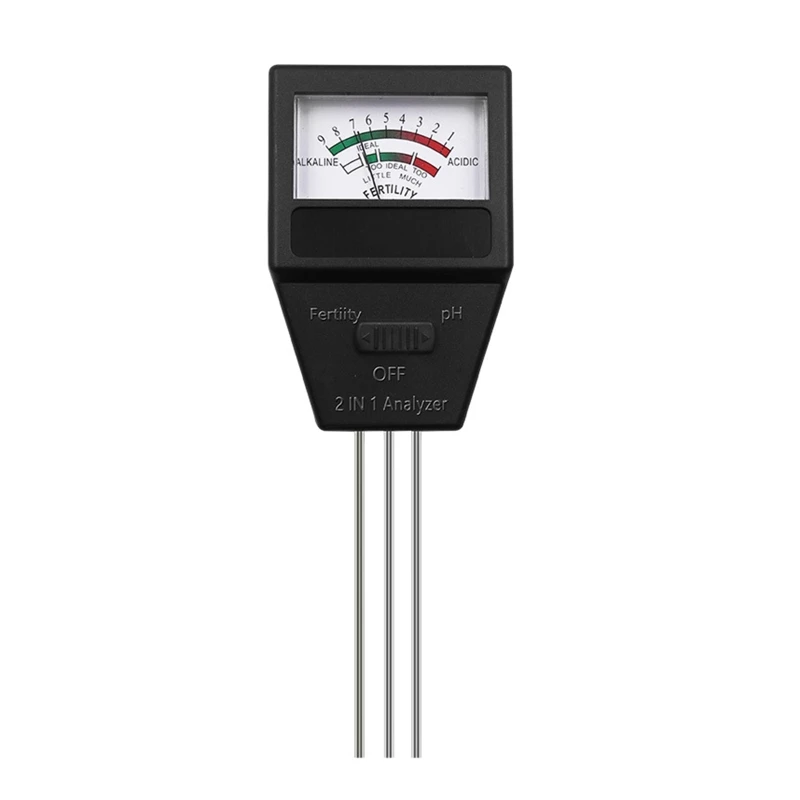 

Soil PH Tester 2 in 1 Kit Plant Soil Testing Kit with Fertility Test for Lawn