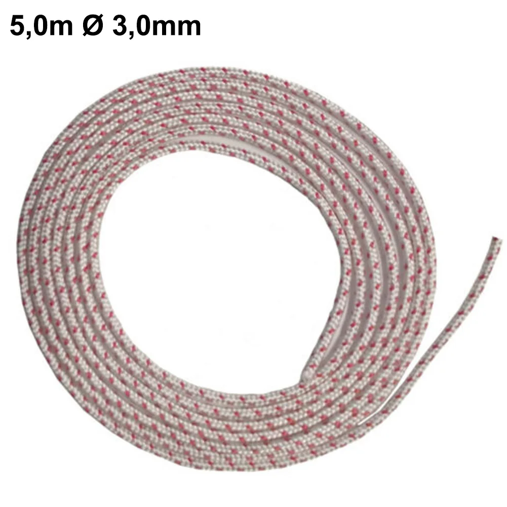 

Starter Rope Start Rope Pull Rope Lawn Mower 5,0m Ø 3,0mm Partner Trimmer Chainsaw Lawn Mower Replacement Spare Part