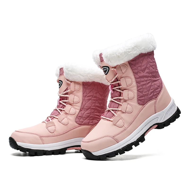 

Ankel Boots for Women Winter Outdoor Warm Snow Boots Chunky Platform Waterproof Non-slip Warm Shoes Woman Boots Plus Size Casual
