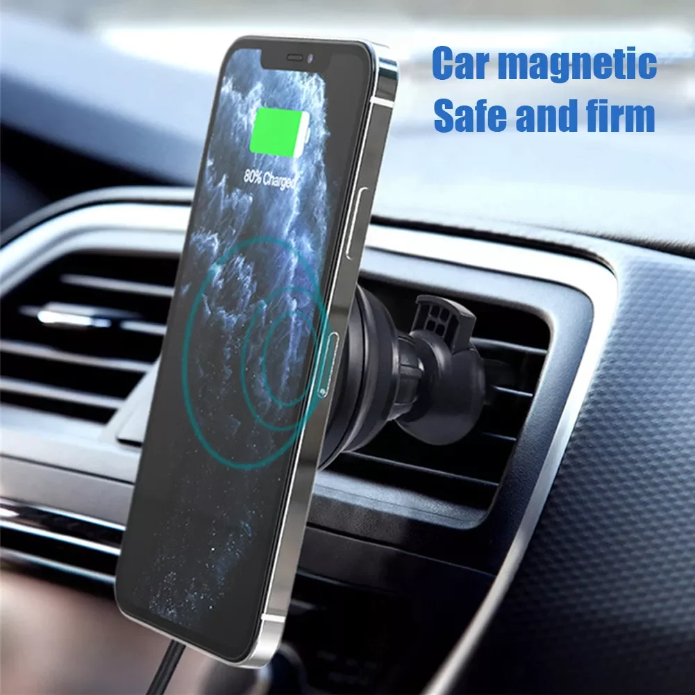 

15W Magnet Wireless Car Charger for IPhone 12 Mini/12 Pro/12 Por Max Car Phone Holder Qi Fast Wireless Chargers