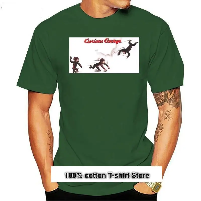 

Camiseta blanca Curious George Three Monkeys para adultos, ropa Xl, regalo de cumpleaños, novedad
