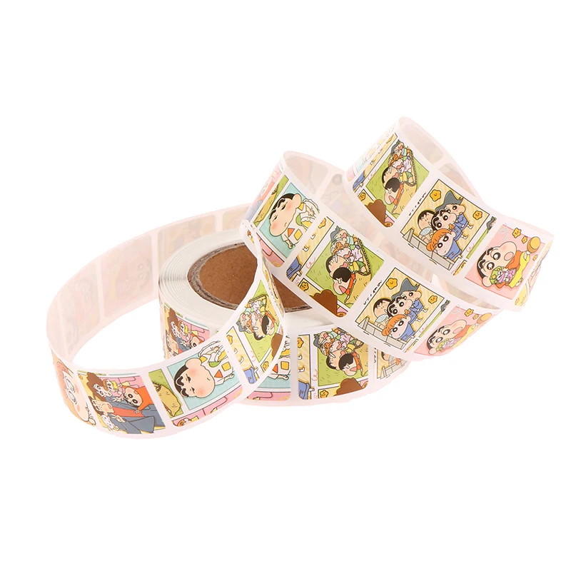 

500pcs Crayon Shin-chan Stickers Decorative Seal Stickers Card Wall Stickers Roll Stickers Hand Account Paste Car Book Sticker