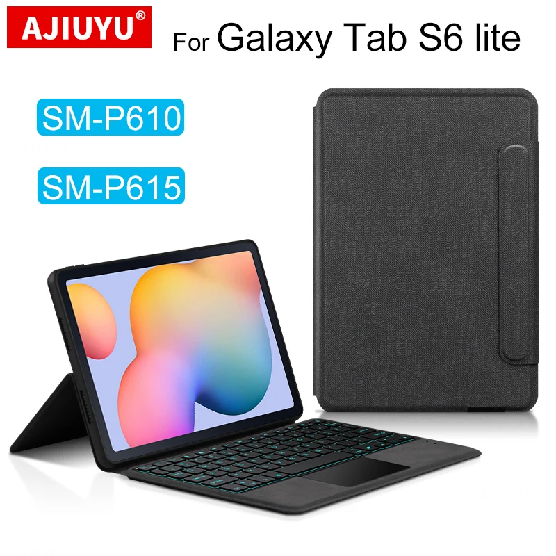 

Чехол для клавиатуры, французский, немецкий, иврит для Samsung Galaxy Tab S6 Lite 10,4 дюйма SM-P610 2020, защитный чехол из ТПУ для планшета