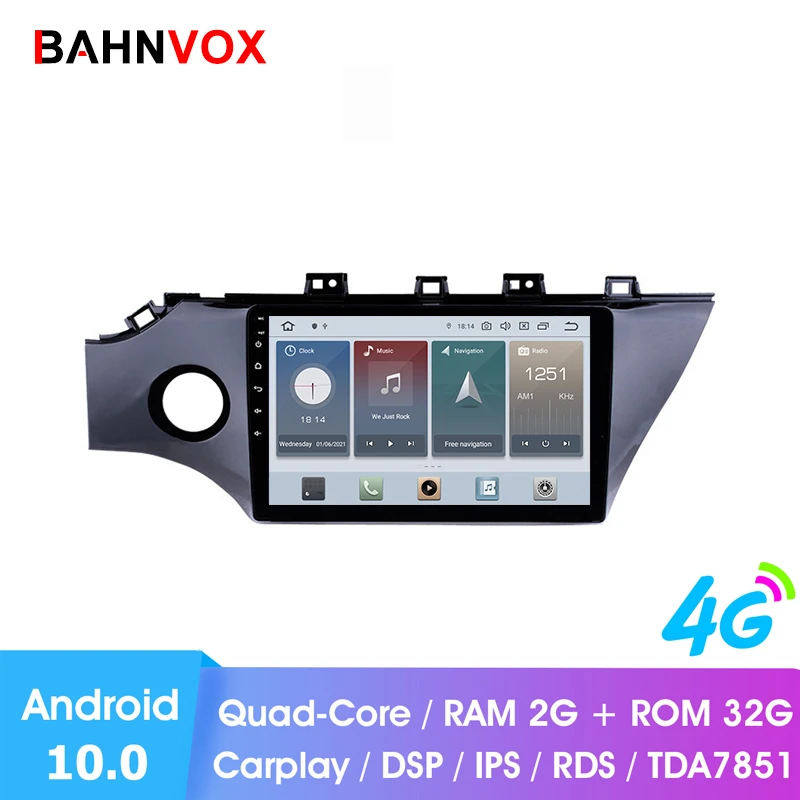 9 &quotandroid 10 0 Автомобильный gps dvd-плеер для KIA Rio3 K2 2017 автомобильный радиоприемник