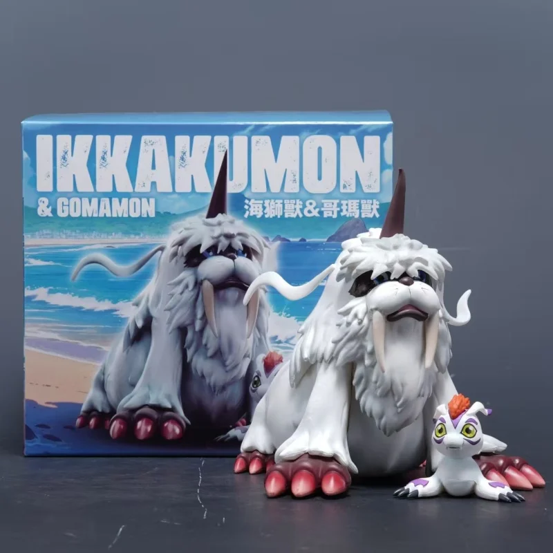 Фото Digimon Adventure Аниме Фигурка Ikkakum Фигурки Gomamon Фигурка Орнамент Модель Коллекция Куклы Украшения Игрушки Подарок №2