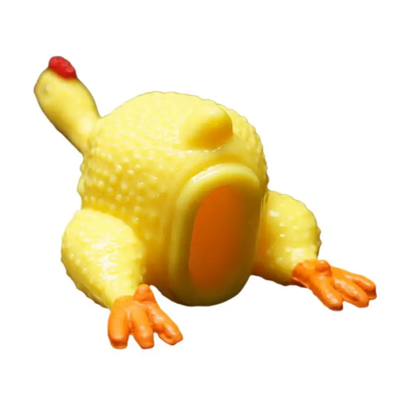Сжимаемые игрушки с животными мультяшные скрипучие курицей забавная