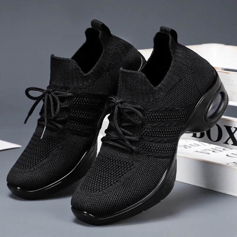 Hollow Out Women Vulcanized Shoes Chunky Lightweight and Breathable Summer Athletic Workout Dancing Shoes Female Platform Shoes