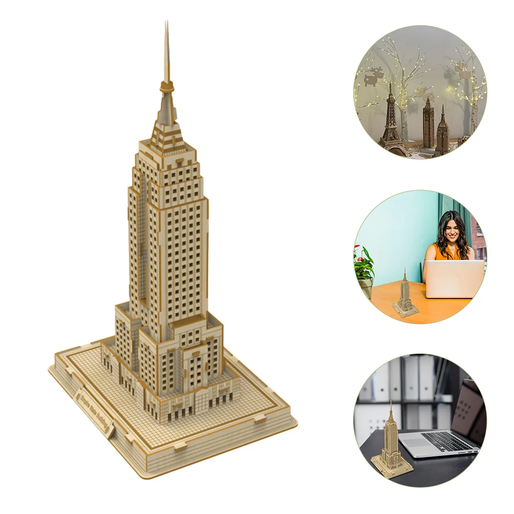 

3D Wooden Puzzle Building Puzzles Model Diy Eiffel Tower Stateeducationaladults Wood Statue Famous Templecraft Kids