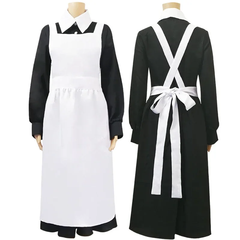 Anime The Promised Neverland Isabella Cosplay Costume Cafe Black Maid Dress Themed Restaurant Uniform