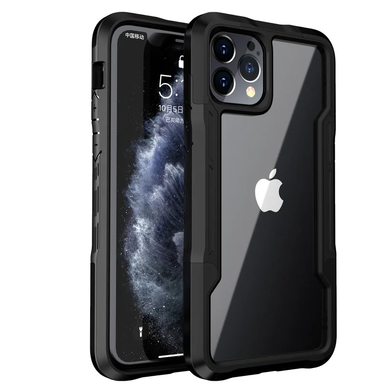

Shockproof Phone Case For iPhone 12 11 13 Pro Max X XR Transparent Case For iPhone 7 8 Plus 11 12 13 Hard PC Soft TPU Full Cover