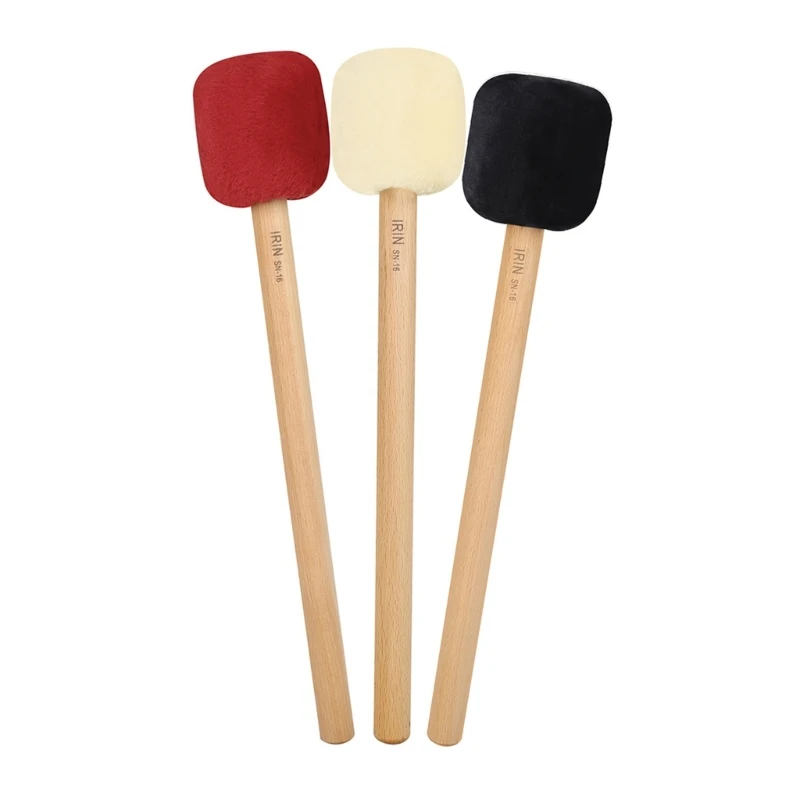 

Anti-slip Drum Mallet Stick Felt Wood Handle Drum Mallet Percussion Drumstick