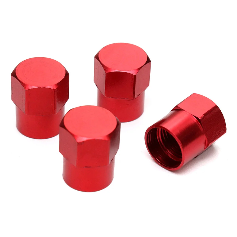 

Accessories Stem Sleeves+Hex Cap Durable Red Spare Wheel Stem Air-Valve CAP&Sleeve Cover Car Red Aluminium Alloy