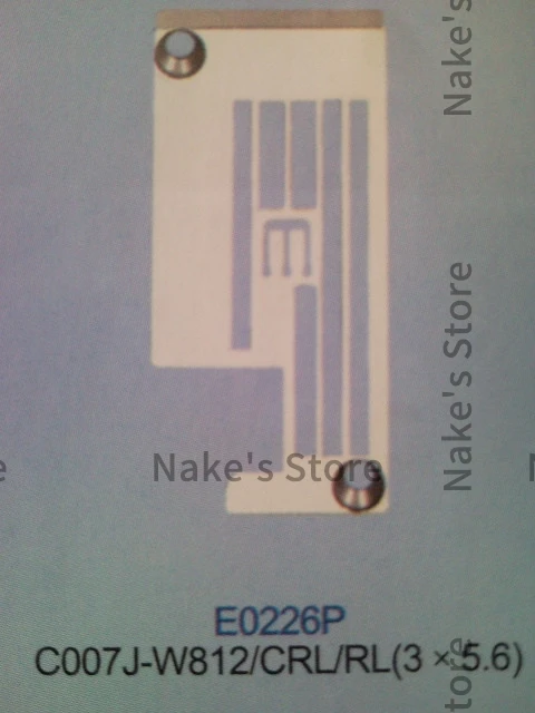 1 шт. E0226P игольная пластина 3*5 6 железная для Siruba C007J-W812 CRL RL аксессуары промышленных