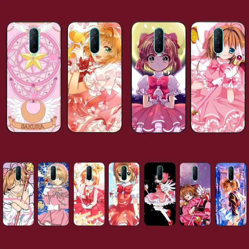 

Anime Cardcaptor Sakura Phone Case for Vivo Y91C Y11 17 19 17 67 81 Oppo A9 2020 Realme c3