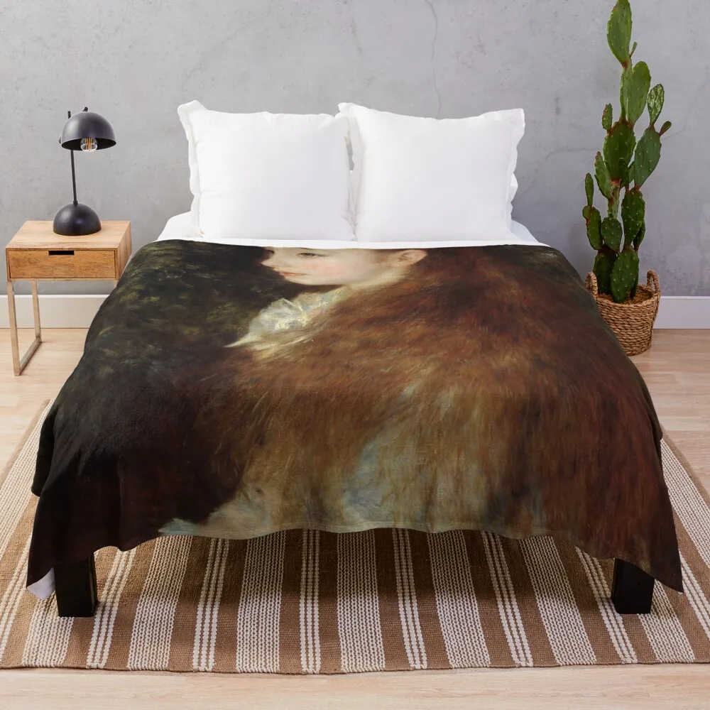 Плед Pierre-Auguste Renoir's Little Irene плед на диван теплый для зимы идеи подарков День