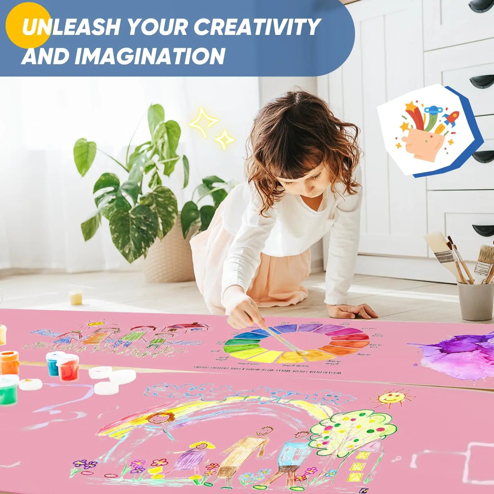 Рекламная розовая крафт-бумага 30 см х 5 м для транспортировки подарков обработки