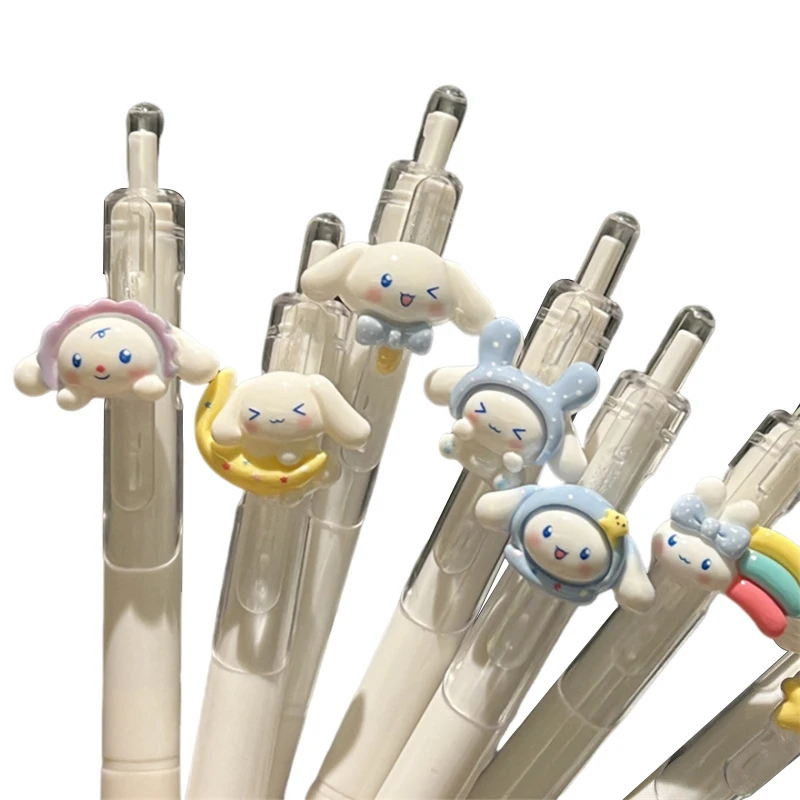 Kawaii Sanrio Cinnamoroll Press гелевая ручка мультфильм милые черные чернила нейтральные