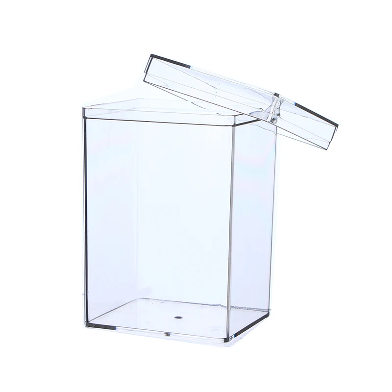 Clear Rectangular Storage Box Cookie Biscuit Packaging Supplies Gift Box Doll Dustproof Display Box