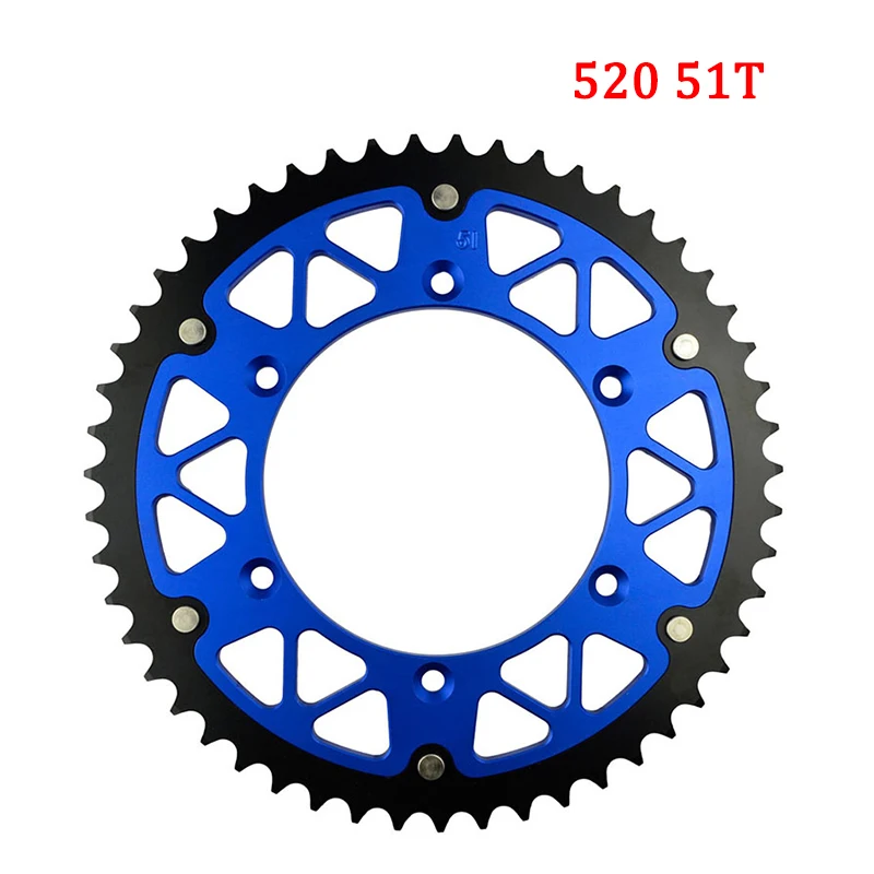 Задняя звездочка для мотоцикла 45T 46T 47T 48T 49T 51T 52T для YAMAHA WR125 WR250 WR400 WR426 WR450 YZ125 YZ250 YZ400 YZ450 TTR230 (art.: 3920c310686db) - 3920c310686db