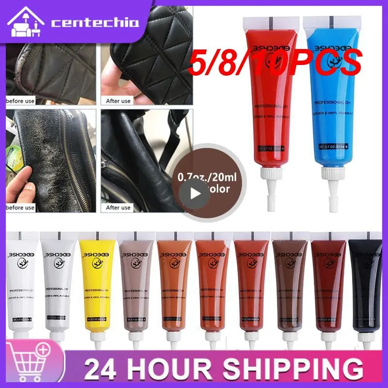 

5/8/10PCS 20ml Leather Repair Gel Colorful Car Repair Scratches Cracks Home Car Seat Leather Complementary Refurbishing Cream