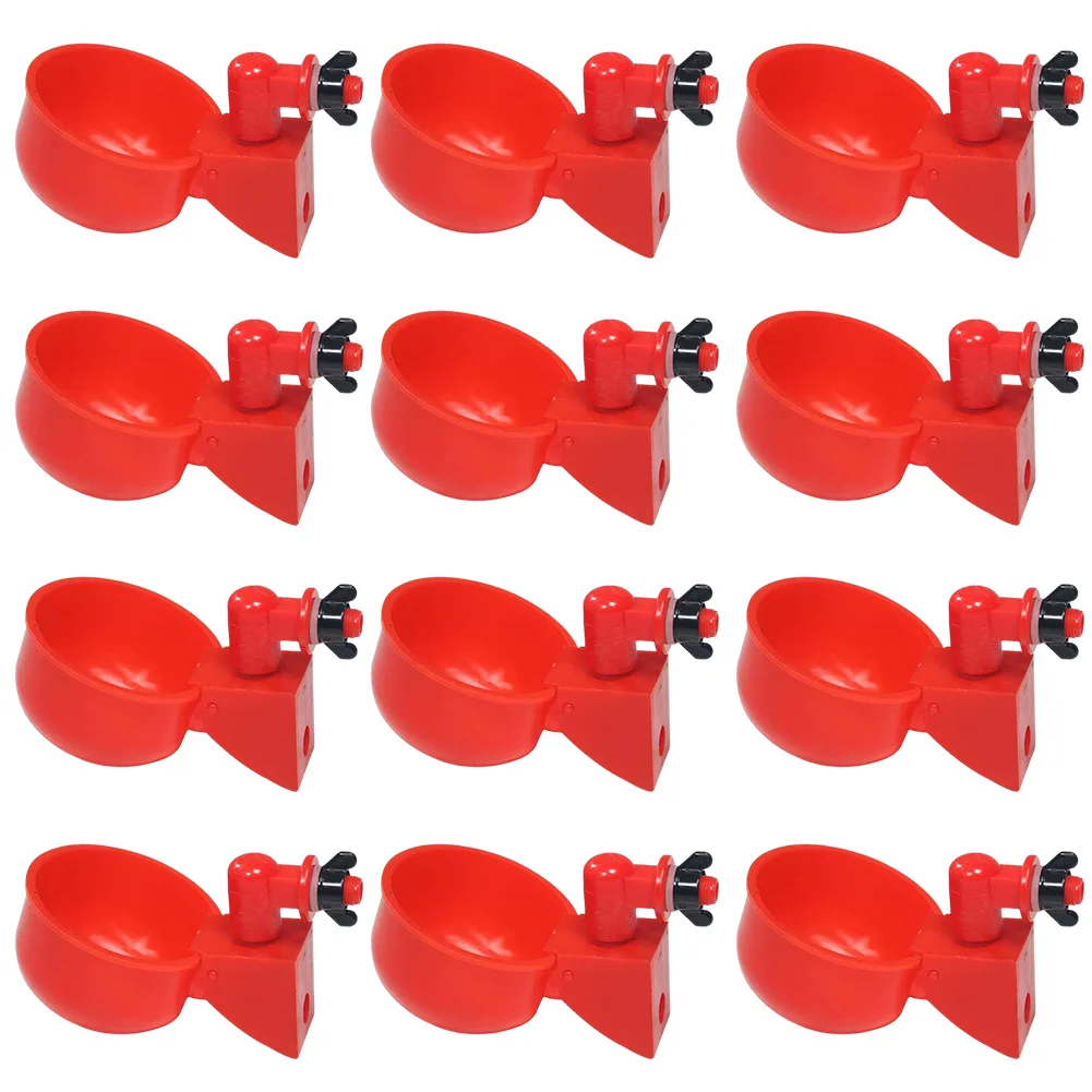 12 шт. поилка для курицы и утки подвесной автоматический птицы практичные удобные