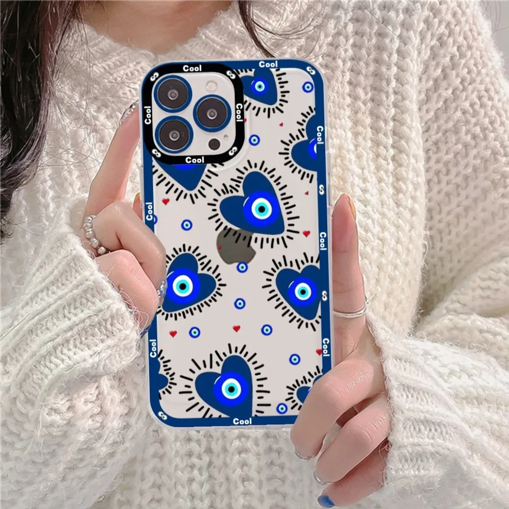 Lucky Eye Blue Evil Print Phone Case For Redmi 7 8 9 A Note 5 10 11 Pro Max 4G 5G Funfas