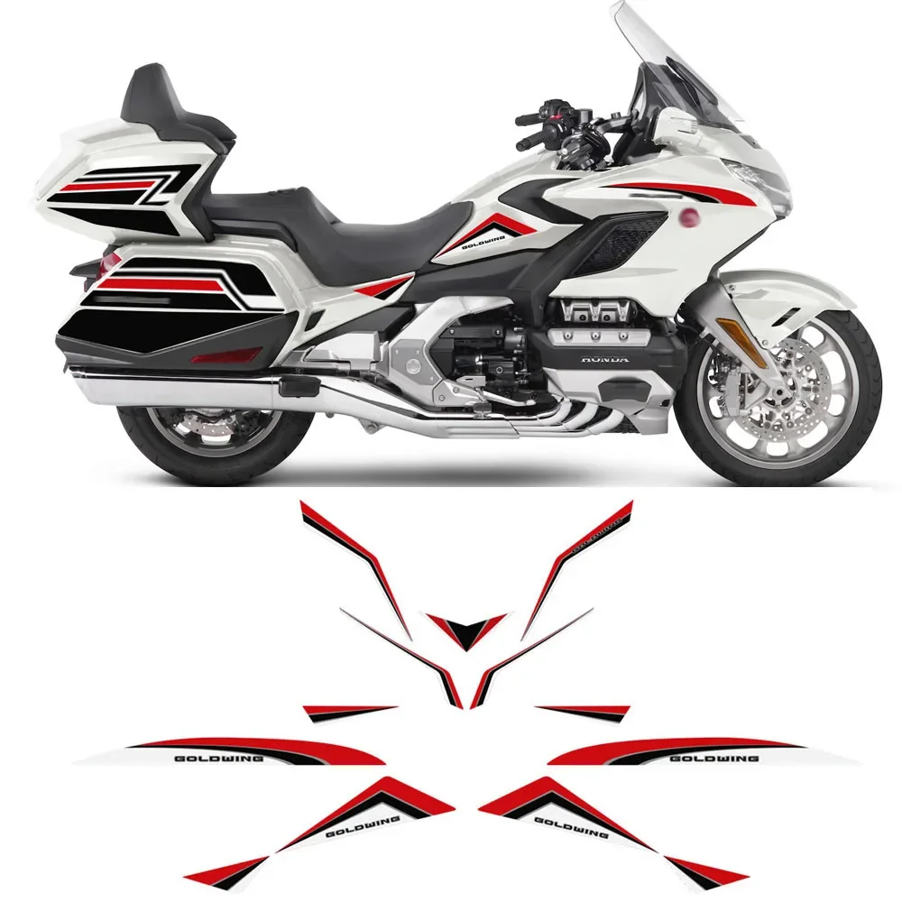 Для HONDA Goldwing GL1800 Tank Pad Tour наклейки комплект наклеек чехлы протектор багажника